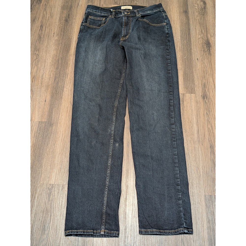 Burberry London‎ Mens Jeans Size 33x32 Dark Wash Denim Straight Leg